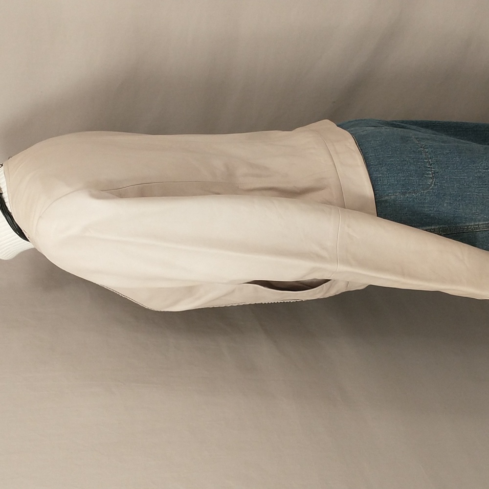 Soft Leather Jacket Hinge Seattle Light Taupe Neu… - image 4